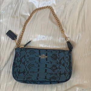🐍 Blue snakeskin Coach Purse